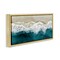 Stupell Industries Foamy Beach Coast Deep Ocean Framed Floater Canvas Wall Art